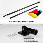 Load image into Gallery viewer, G128 Combo Pack: 6 Ft Tangle Free Aluminum Spinning Flagpole (Black) &amp; Mozambique Mozambican Flag  3x5 Ft LiteWeave Pro Series Printed 150D Polyester  Pole with Flag Included