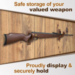 Load image into Gallery viewer, Gun Rack Wall Mount Hold Up Displays Horizontal Gun Rack and Shotgun Hooks