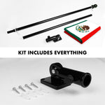 Load image into Gallery viewer, G128 Combo Pack: 6 Ft Tangle Free Aluminum Spinning Flagpole (Black) &amp; Mexico Mexican Flag 3x5 Ft, ToughWeave Series Embroidered 300D Polyester  Pole with Flag Included