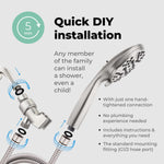 Load image into Gallery viewer, High Pressure Shower Head with Handheld 8 Spray Settings High Flow Removable