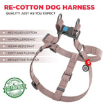 Load image into Gallery viewer, Brown Cotton Dog Harness Eco Friendly for Small Dogs S Size 1722 inch Neck