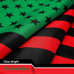 Load image into Gallery viewer, G128 3 Pack: Afro American Black Liberation BLM Flag  3x5 Ft  LiteWeave Pro Series Printed 150D Poly  Indoor/Outdoor, Vibrant Color, Brass Grommets, Thicker and More Durable Than 100D Polyester