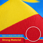 Load image into Gallery viewer, G128 2 Pack: DR Congo Congolese Flag  3x5 Ft  Printed 150D Polyester  Indoor/Outdoor, Vibrant Colors, Brass Grommets, Quality Polyester, Much Thicker More Durable Than 100D 75D Polyester