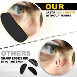 Load image into Gallery viewer, UltraThin Grips Nose Pads  Silicone Eyeglasses Nose Pads 0.5 mm  Stop Glasses from Sliding  Lens Nose Pads  6 Pairs (Black Pads &amp; Orange Glasses Strap)
