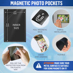 Load image into Gallery viewer, 15 Pack 2.5x3.5 inch Magnetic Picture Frames for Refrigetator Wallet Small Frame