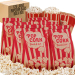 Load image into Gallery viewer, Popcorn Bags 2oz Bulk Pack of 125 pcs Large Brown &amp; Red Individual Pop Corn Bags