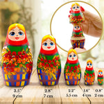 Load image into Gallery viewer, Nesting Dolls Set of 5 pcs Ukrainian Doll with Rowan Branches Matryoshka Doll