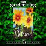 Load image into Gallery viewer, G128 Garden Flag Welcome Sunflowers Blue Sky  12x18 Inch  Printed Blockout Polyester  Everyday Decoration