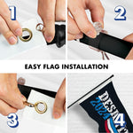 Load image into Gallery viewer, G128 Combo Pack: 6 Ft Tangle Free Aluminum Spinning Flagpole (Black) &amp; DeSantis Election 2024 Flag 3x5 Ft, LiteWeave Pro Series Printed 150D Polyester  Pole with Flag Included