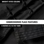 Load image into Gallery viewer, 6 Feet Tangle Free Spinning Flagpole (White) All Black USA American Flag Brass Grommets Embroidered 3x5 ft (Flag Included) Aluminum Flag Pole