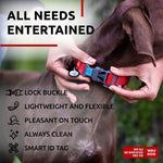 Load image into Gallery viewer, Waterproof Dog Collar 12-19 inch Neck x 1 inch Wide Plastic Buckle Adjustable Dog Collar for Large Dogs Small and Medium Dogs Breakaway Dog Collar Waterproof with Plastic Buckle and QR Dog Tag Boy &amp; Girl Dog Collars (Red)