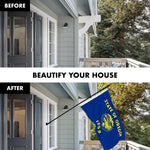 Load image into Gallery viewer, G128 Combo Pack: 6 Ft Tangle Free Spinning Flagpole (Black) &amp; Oregon Double Sided Flag 3x5 Ft Printed 150D Polyester, Brass Grommets (Flag Included) Aluminum Flag Pole
