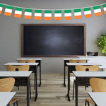 Load image into Gallery viewer, G128 Ireland Irish Bunting Banner  Flag 8.2 x 5.5 Inch, Full String 33 Feet  Printed 150D Polyester, Decorations For Bar, School, Festival Events Celebration