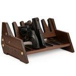 Load image into Gallery viewer, Wood Pistol Rack for Gun Safe Storage for 6 Handguns or Revolvers Gun Safe