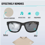 Load image into Gallery viewer, Microfiber Cleaning Cloth for Glasses Eyeglass Phone Screens 12 pcs Black Gray