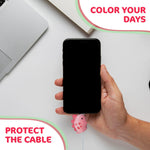 Load image into Gallery viewer, Phone Charger Protector for Cord – Set of 3 USB Cable Protector Animals Premium Plastic for Enhanced Durability Long Lasting Protection Prevents Fraying &amp; Cable Damage