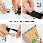 Load image into Gallery viewer, G128 Combo Pack: 6 Ft Tangle Free Aluminum Spinning Flagpole (Black) &amp; An Appeal to Heaven TeaStained Flag 3x5 Ft, LiteWeave Pro Series Printed 300D Polyester  Pole with Flag Included