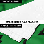Load image into Gallery viewer, G128 Combo Pack: 6 Ft Tangle Free Aluminum Spinning Flagpole (Black) &amp; An Appeal to Heaven Flag 3x5 Ft, ToughWeave Series Embroidered 300D Polyester  Pole with Flag Included