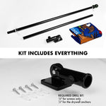 Load image into Gallery viewer, G128  6 Feet Tangle Free Spinning Flagpole (Black) Michigan Double Sided Brass Grommets Embroidered 3x5 ft (Flag Included) Aluminum Flag Pole