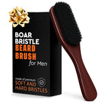 Load image into Gallery viewer, Boar Bristle Beard Brush for Men – 9  Soft Boar Bristle Hair Brush for Slick Back Beards &amp; Mustaches – Ergonomic Handle Non Slip Grip Durable Design Thoughtful Gift for Grooming Enthusiasts