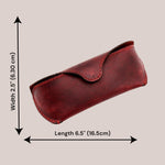 Load image into Gallery viewer, MyMesken Genuine Leather Eyeglasses &amp; Sunglasses Case with Magnetic Snap Closure