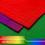 Load image into Gallery viewer, G128 2 Pack: LGBT Rainbow Pride Flag  3x5 Ft  LiteWeave Pro Series Printed 150D Polyester  Indoor/Outdoor, Vibrant Colors, Brass Grommets, Thicker and More Durable Than 100D 75D Polyester