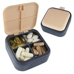 Load image into Gallery viewer, Travel Medicine Pill Organizer Small Pill Box Mini Pill Case with 4 Compartments