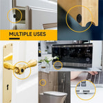 Load image into Gallery viewer, Cabinet Door Bumpers 128 Pcs   Black Self Adhesive Pads Cabinet Stoppers Rubber Bumpers for Drawers Cupboards Cutting Boards Glass Tops Picture Frames Kitchen Furniture (Hemispherical)