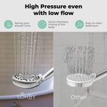 Load image into Gallery viewer, High Pressure 6 Settings Shower Head with Handheld Detachable Set Chrome Finish