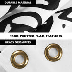 Load image into Gallery viewer, Combo Pack Flag Pole 6 FT Black Tangle Free and Join or Die White Flag 3x5 FT