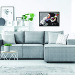 Load image into Gallery viewer, Banksy Monkey Graffiti Wall Art Poster For Guys Gamer Music Decor 22x16 inch