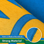 Load image into Gallery viewer, G128 2 Pack: Rwanda Rwandan Flag  3x5 Ft  LiteWeave Pro Series Printed 150D Polyester  Country Flag, Indoor/Outdoor, Vibrant Colors, Brass Grommets, Thicker and More Durable Than 100D 75D Polyester