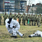 Load image into Gallery viewer, Blur Snow Camo Winter Camouflage Ultra Thin Overwhites for Hunting Airsoft Paintball Outdoor (M)
