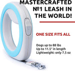 Load image into Gallery viewer, Hands Free Retractable Dog Leash 9.5Ft Blue One Size Fits All One Handed Brake
