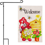 Load image into Gallery viewer, Combo Pack Garden Flag Stand Black 36x16 in and Garden Flag 12x18 in Spring