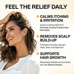 Load image into Gallery viewer, Psoriasis Shampoo for Dry Itchy Scalp Psoriasis Scalp Treatment for Eczema Relief Seborrheic Dermatitis Ringworm &amp; Folliculitis Itchy Scalp Shampoo for Flakes Acne with Manuka Honey