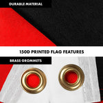 Load image into Gallery viewer, Flag Pole 6FT Black Tangle Free &amp; Yemen Yemeni Flag 3x5 Ft Combo Printed 150D Polyester By G128