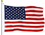 Load image into Gallery viewer, Combo Pack: USA American Flag 3x5 Ft 75D Printed Stars &amp; United Kingdom (Union Jack) Flag 3x5 Ft 75D Printed