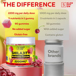 Load image into Gallery viewer, Natural Shilajit Organic Resin Shilajit Mushrooms Gummies for Men with 85 Trace