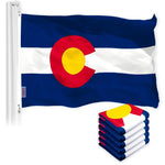 Load image into Gallery viewer, Colorado CO State Flag 3x5 Ft 5Pack 150D Printed Polyester By G128