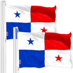 Load image into Gallery viewer, Panama Panamanian Flag 3x5 Ft 2Pack 150D Printed Polyester By G128