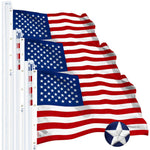 Load image into Gallery viewer, G128 3 PACK: USA American Flag 10x15FT Embroidered Spun Polyester