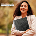 Load image into Gallery viewer, Aesthetic Planner Academic Year July 2024 June 2025 8.5 x11 with Weekly and Monthly Calendar pages Daily Planner for Office Teacher Student Work (Black)