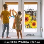 Load image into Gallery viewer, Garden Flag Wall Hanger, Black Wrought Iron Small Flag Hanger, Heavy Duty Garden Flag Holder (Ideal for Flag/Banner with Width Smaller than 13)