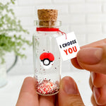 Load image into Gallery viewer, Cute Anniversary Present For Girlfriend or Boyfriend Unique Game Inspired Romantic Bottle Anniversary Love Wish Jar (No Box I Choose You)