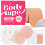Load image into Gallery viewer, Boob Tape Beige Boobytape Breast Lift Push Up A G Cup 16.4 ft x 2 in Bra Tape