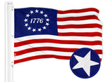 Load image into Gallery viewer, G128 Combo Pack: American USA Flag 6x10 Ft &amp; Betsy Ross 1776 Flag 6x10 Ft  Both ToughWeave Series Embroidered 300D Polyester, Embroidered Design, Indoor/Outdoor, Brass Grommets