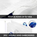 Load image into Gallery viewer, G128 Combo Pack: American USA Flag ToughWeave Series 3x5 Ft Single Sided &amp; US Coast Guard Flag Double Sided 3x5 Ft Double ToughWeave Series  Both Embroidered Polyester, Brass Grommets