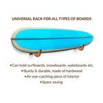 Load image into Gallery viewer, Surfboard Rack Holder Hooks Ash Tree Wood Eco Friendly Display Natural Finish