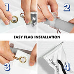 Load image into Gallery viewer, G128  6 Feet Tangle Free Spinning Flagpole (Silver) Come and Take It (Gonzales Cannon) Double Sided Brass Grommets Embroidered 3x5 ft (Flag Included) Aluminum Flag Pole